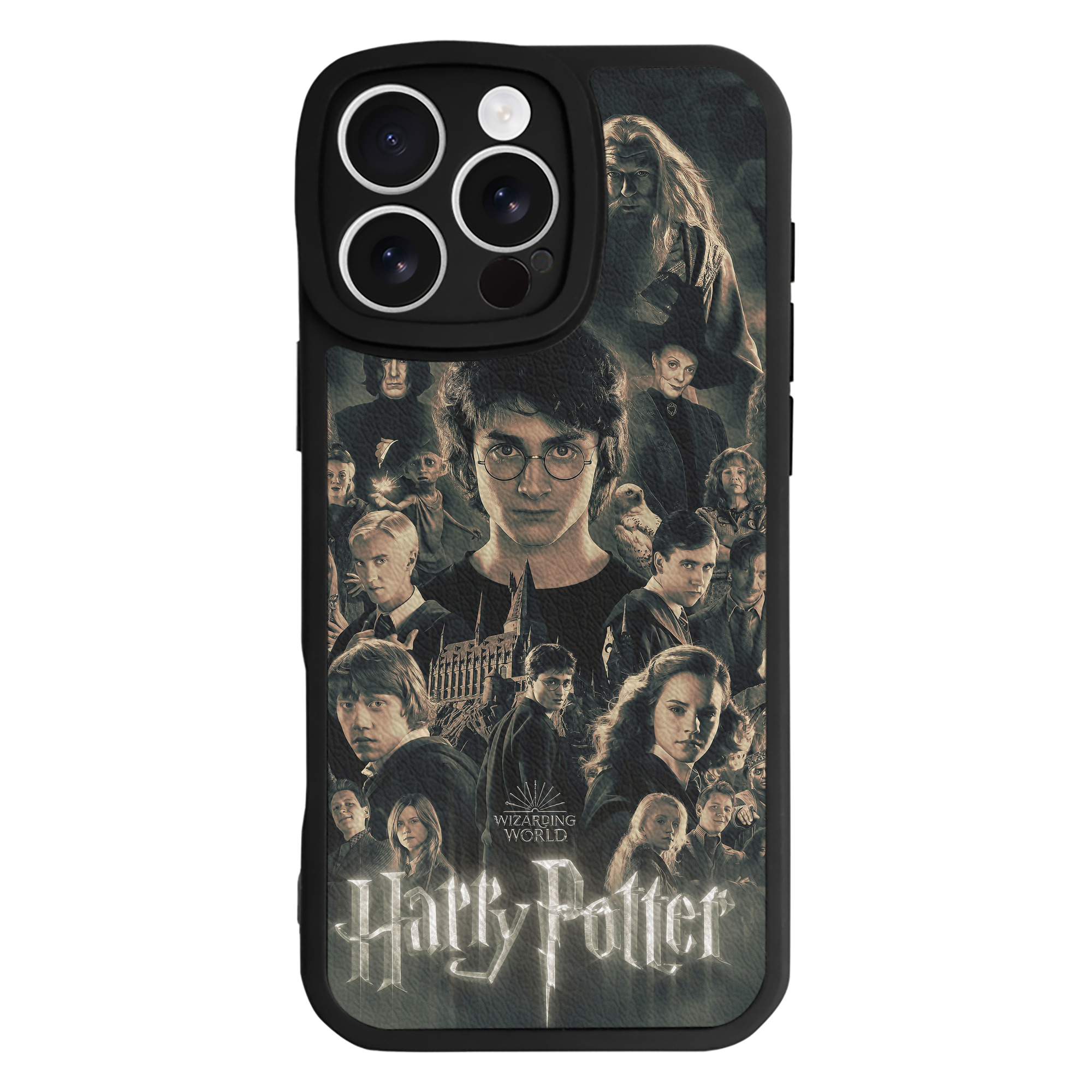 （画像用） Harry Potter ハリー・ポッターシリーズ 【iPhone 16シリーズ対応】シリコンスマホケース（レザー調） 材質：シリコン